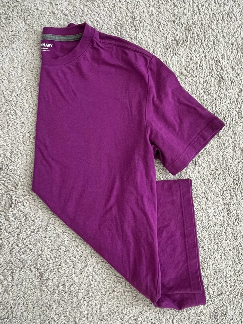Old Navy Boys Short Sleeve Tee - Bright Magenta